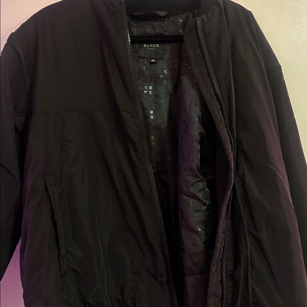 NWOT BLVCK PARIS Blvck Bold Nylon Bomber Jacket - Picture 10 of 11